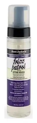Aunt Jackie's Curls & Coils Grape Seed Frizz Patrol Anti-Poof Setting Mousse