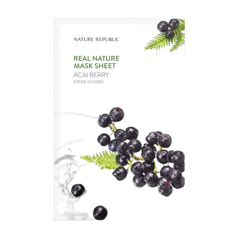 Nature Republic Real Nature Mask Sheet Acai Berry