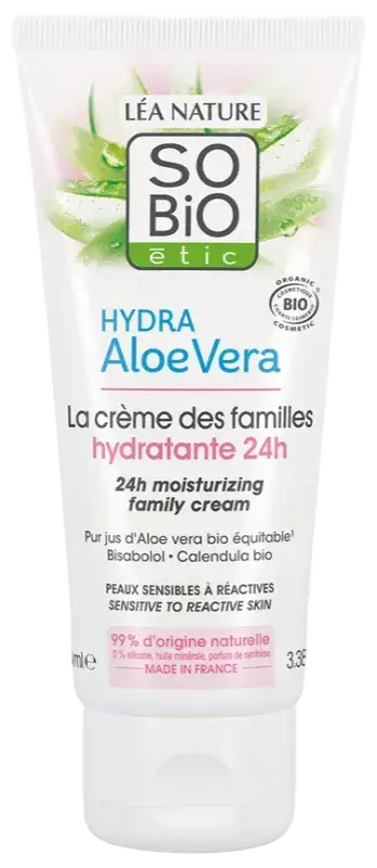 So’ Bio Etic Hydra Aloe Vera 24H Moisturizing Family Cream