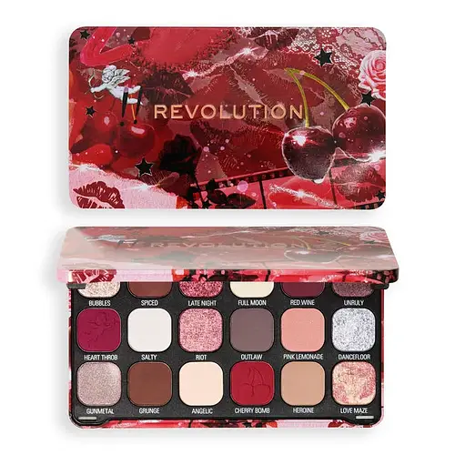 Revolution Beauty Forever Flawless Eyeshadow Palette Cherry Rebel Red