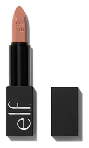 e.l.f. cosmetics O Face Satin Lipstick Dirty Talk - Beige Pink