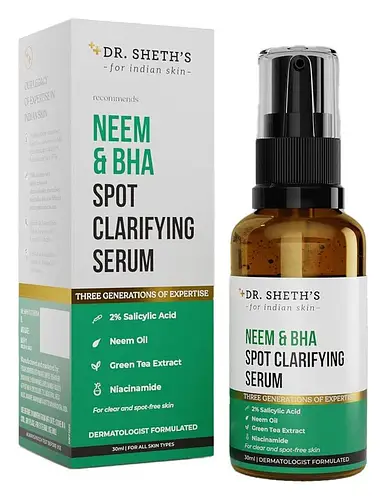 Dr. Sheth's Neem And BHA Spot Clarifying Serum