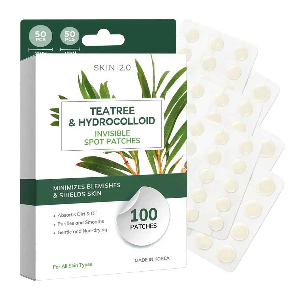 Skin 2.0 Tea Tree & Hydrocolloid Invisible Spot Patches