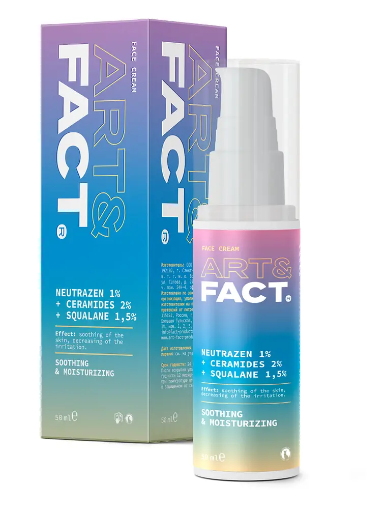 Art & Fact Neutrazen 1%+Ceramides 2%+Squalane 1,5% Soothing & Moisturizing Cream