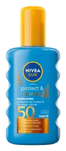 Nivea Protect & Bronze Double Action Tan Activator Sun Spray SPF 50