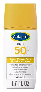 Cetaphil Sheer Mineral Face Liquid Sunscreen Broad Spectrum SPF 50