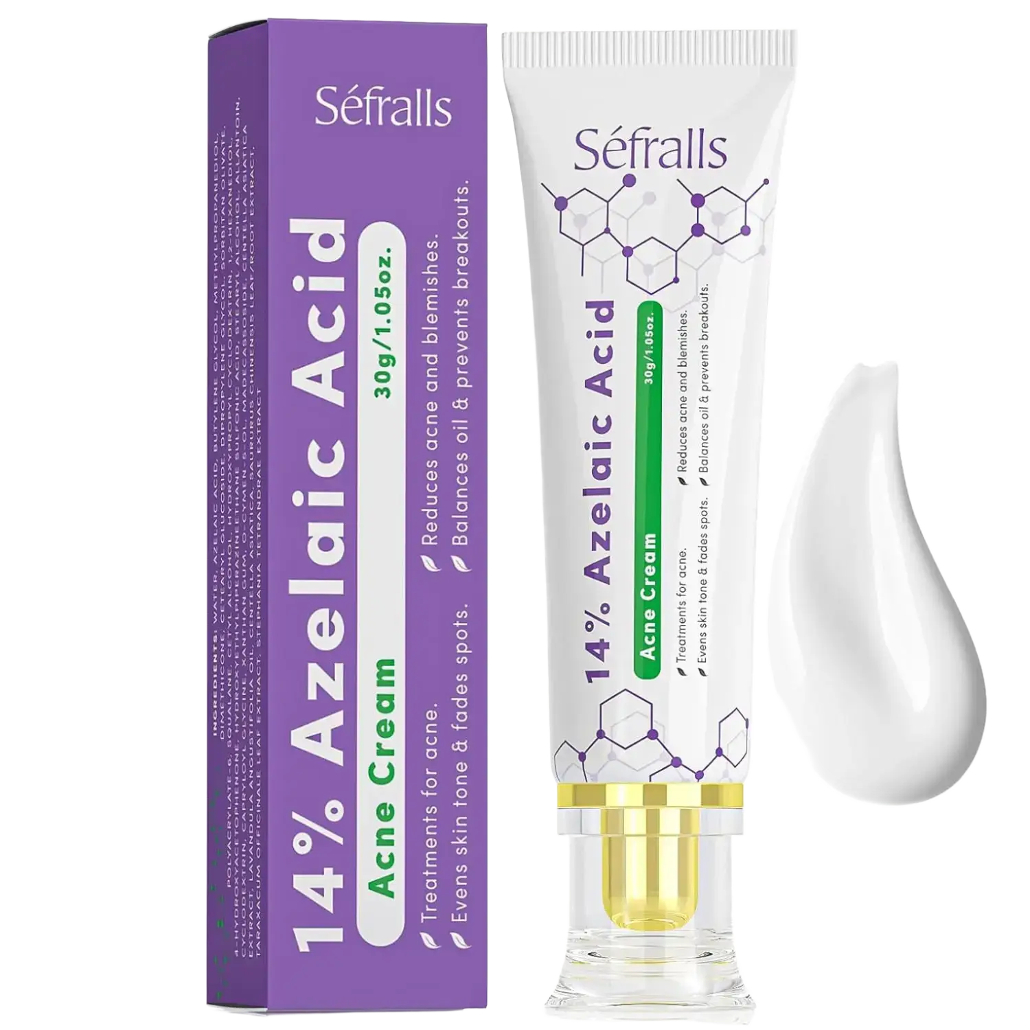 Séfralls 14% Azelaic Acid Acne Cream