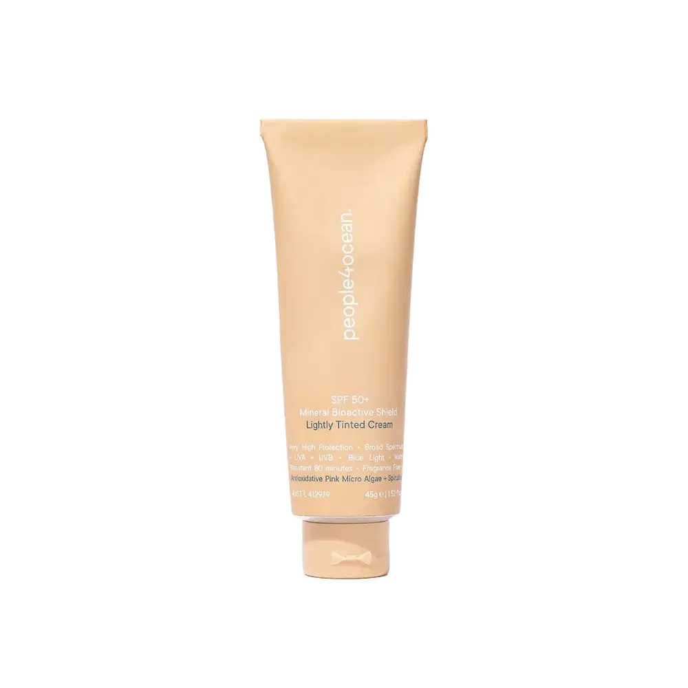 people4ocean SPF 50+ Mineral Bioactive Shield Lightly Tinted Cream
