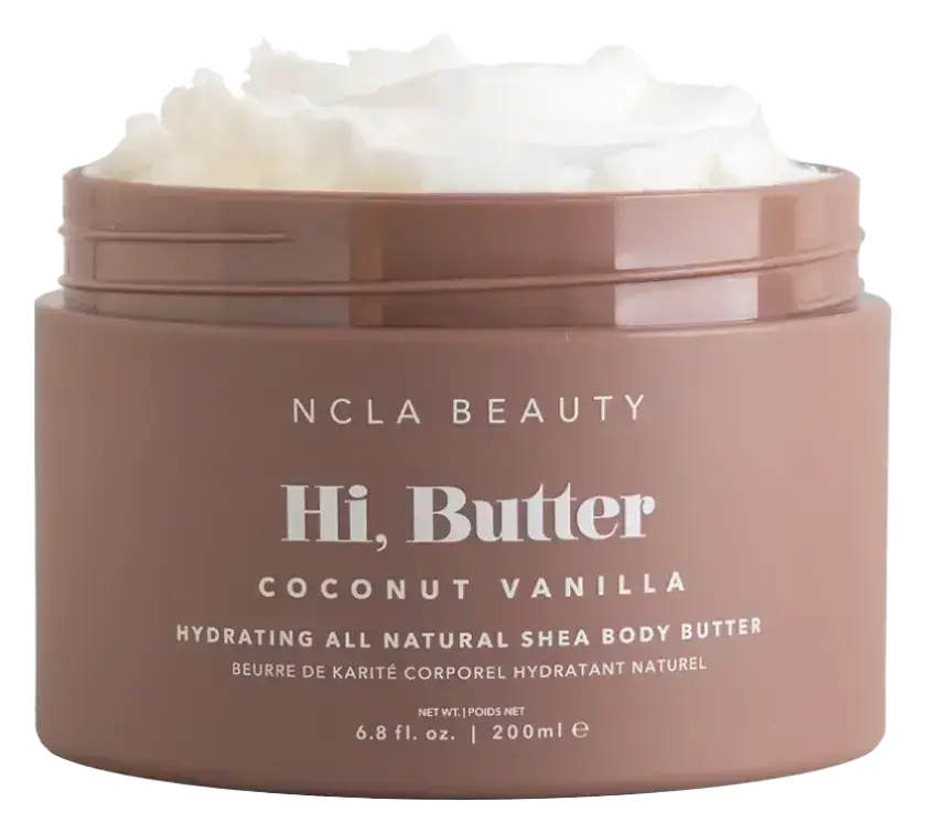 NCLA Beauty Hi, Butter Hydrating All Natural Shea Body Butter Coconut Vanilla