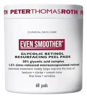 Peter Thomas Roth Even Smoother Glycolic Retinol Resurfacing Peel Pads