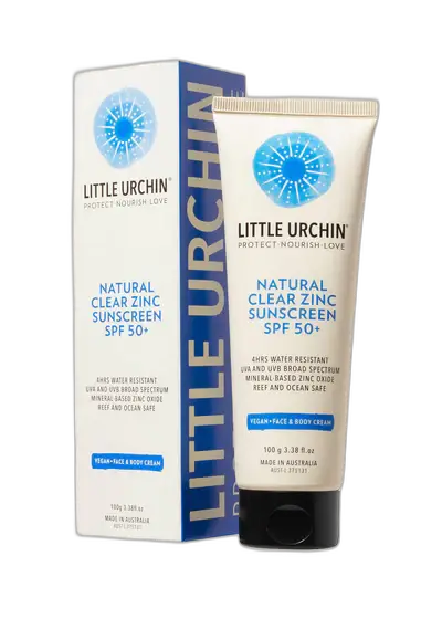 Little Urchin Natural Clear Zinc Sunscreen SPF 50+