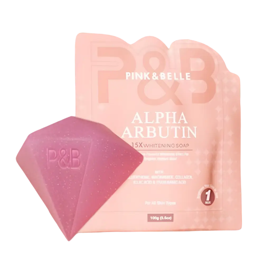 Pink & Belle Alpha Arbutin 15x Whitening Soap