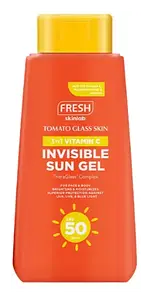 Fresh Skinlab Tomato Glass Skin 3 In 1 Vitamin C Invisible Sun Gel SPF 50
