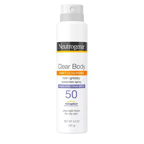 Neutrogena Clear Body Won't Clog Pores Spray SPF 50