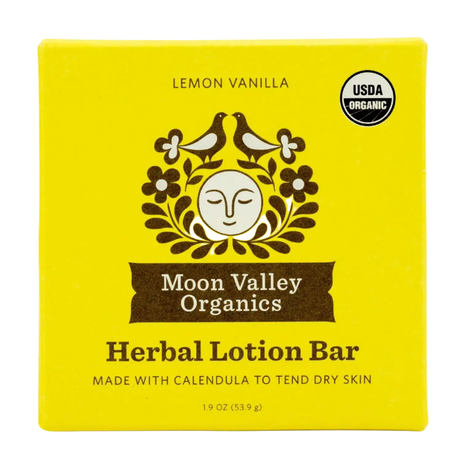 Moon Valley Organics Herbal Lotion Bar Lemon Vanilla