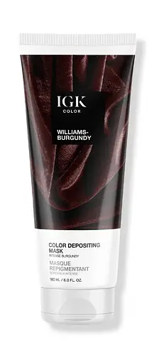 IGK Hair Color Depositing Conditioning Hair Mask Williams-Burgundy