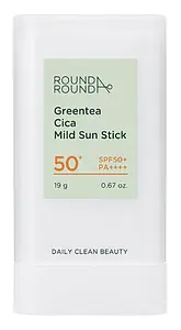 ROUND A'ROUND Green Tea Cica Sun Stick SPF 50+ PA++++