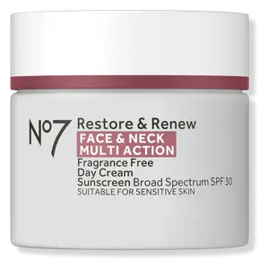 No7 Restore & Renew Face & Neck Multi Action Cream SPF 30 Fragrance Free