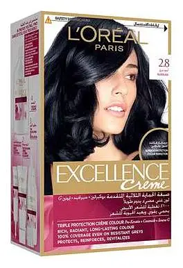 L'Oreal Crème Permanent Hair Color 2.8 Blue Black