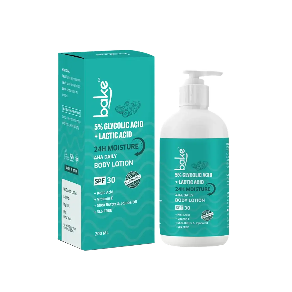 Bake 5% Glycolic Acid + Lactic Acid Body Lotion SPF 30