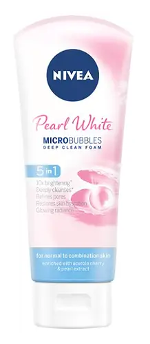 Nivea Pearl White Microbubbles Deep Clean Foam