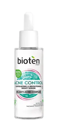 Bioten Acne Control Exfoliating And Brightening Night Serum