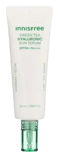 innisfree Green Tea Hyaluronic Sun Serum SPF 50+