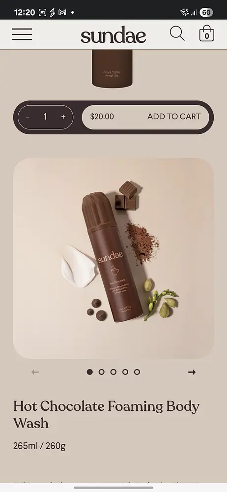 Sundae Hot Chocolate Foaming Body Wash