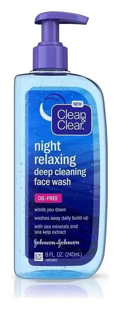Clean & Clear Night Relaxing Oil-Free Deep Cleaning Face Wash