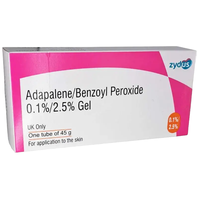 Zydus Pharmaceuticals Adapalene/Benzoyl Peroxide 0.1%/2.5% Gel