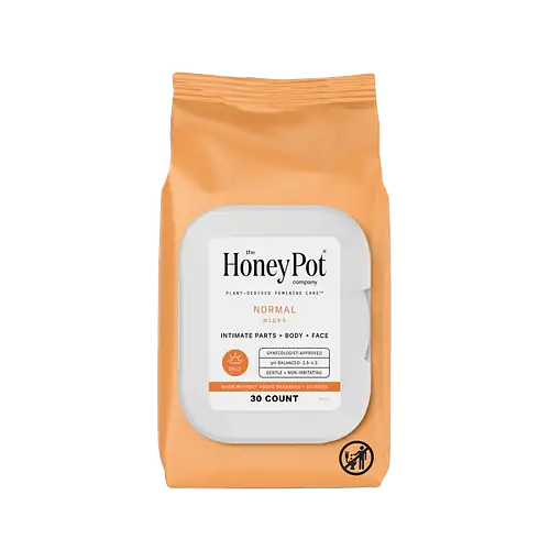 The Honey Pot Feminine Cleansing Wipes Normal