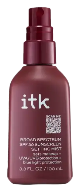 itk Broad Spectrum SPF 30 Sunscreen Setting Mist