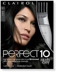 Clairol Nice'N Easy Perfect 10 Permanent Color 2 Black