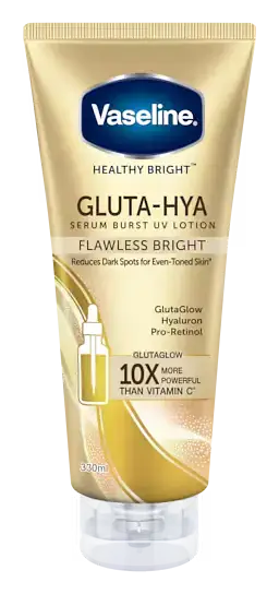 Vaseline Gluta-Hya Serum Burst UV Lotion Flawless Bright Malaysia