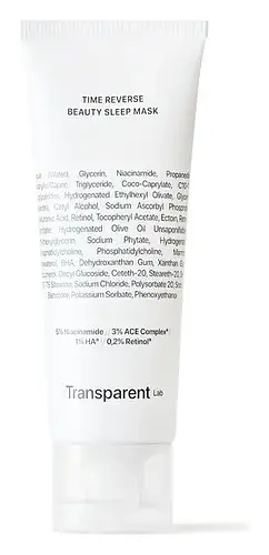 Transparent Lab Time Reverse Beauty Sleep Mask