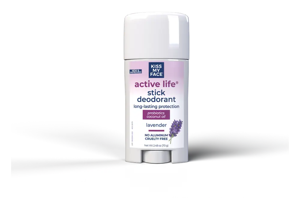 Kiss My Face Active Life Stick Deodorant Lavender