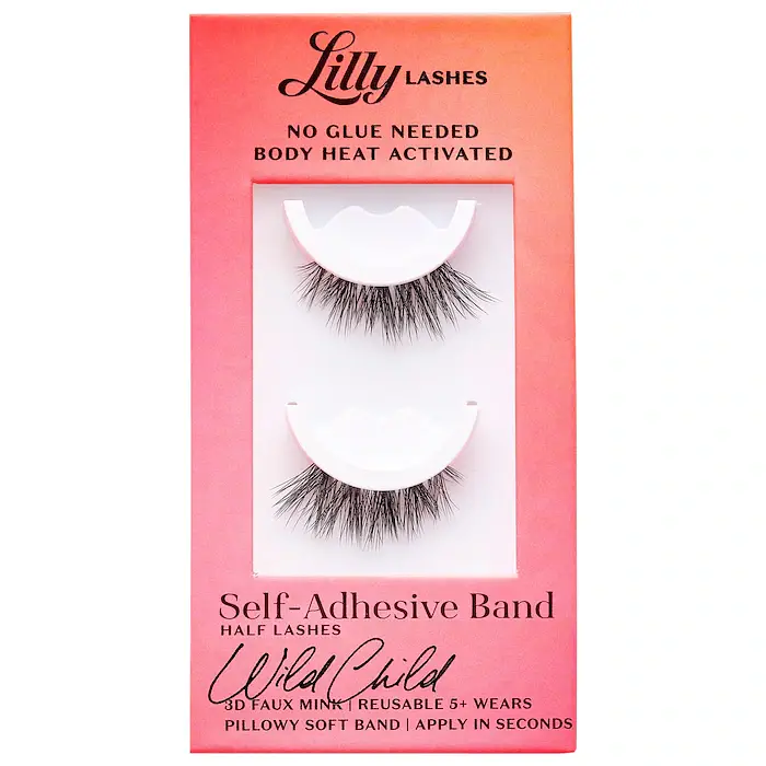 Lilly Lashes Self-Adhesive Band Half Lashes Wild Child
