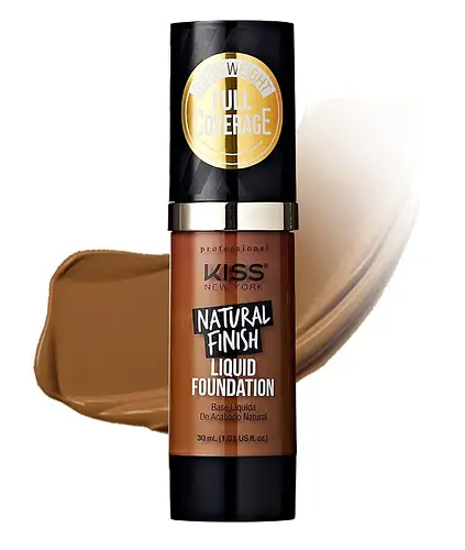 Kiss Natural Finish Liquid Foundation KPLF410 Deep Honey