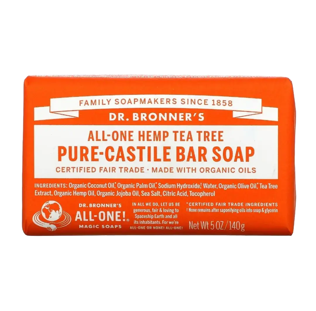Dr. Bronner's Pure Castille Bar Soap Tea Tree