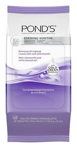 Pond's Moisture Clean Evening Soothe Makeup Remover Wipes