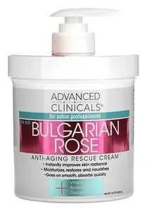 Advanced Clinicals Bulgarian Rose Anti-Aging Rescue Cream