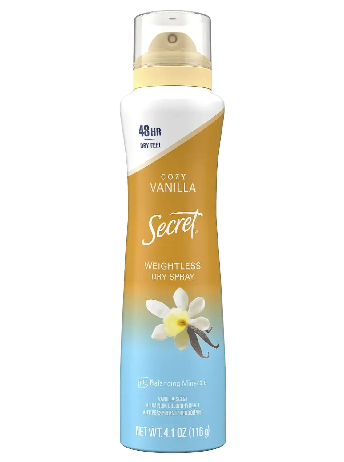 Secret Weightless Dry Spray Cozy Vanilla