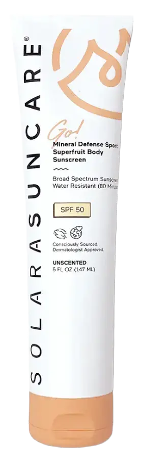 Solara Suncare Go! Mineral Defense Sport Superfruit Body Sunscreen SPF 50