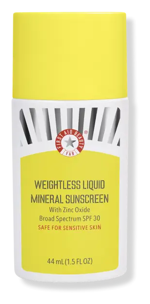 First Aid Beauty Weightless Liquid Mineral Sunscreen With Zinc Oxide SPF 30