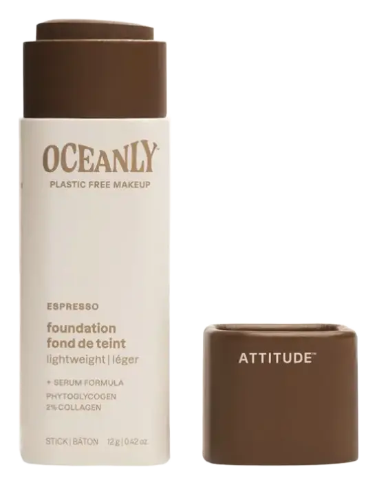 ATTITUDE Oceanly Light Coverage Foundation Stick Espresso