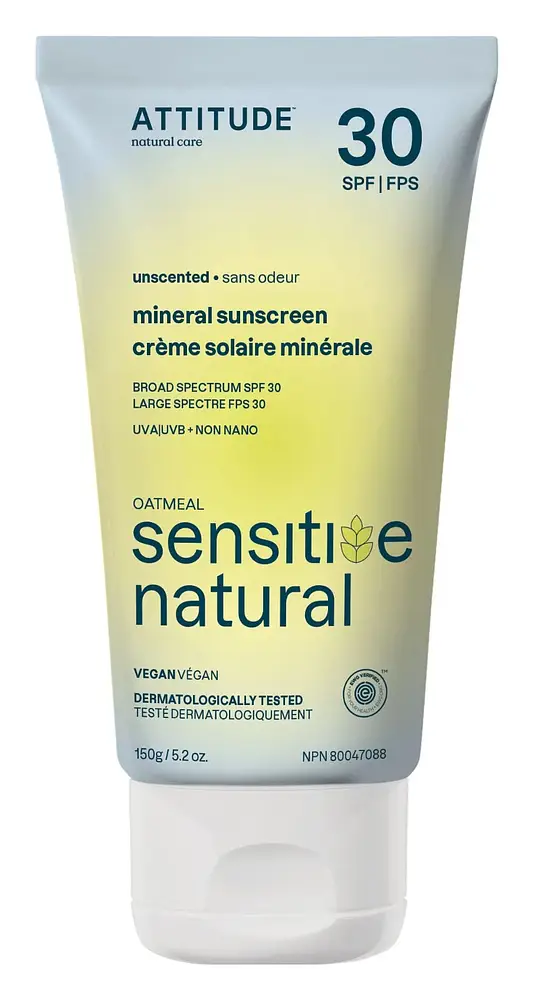ATTITUDE Kids Mineral Sunscreen For Sensitive Skin SPF 30