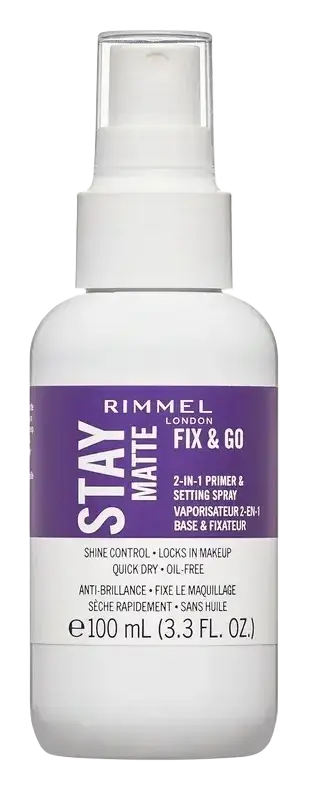 Rimmel London Stay Matte Fix & Go 2-In-1 Primer & Setting Spray