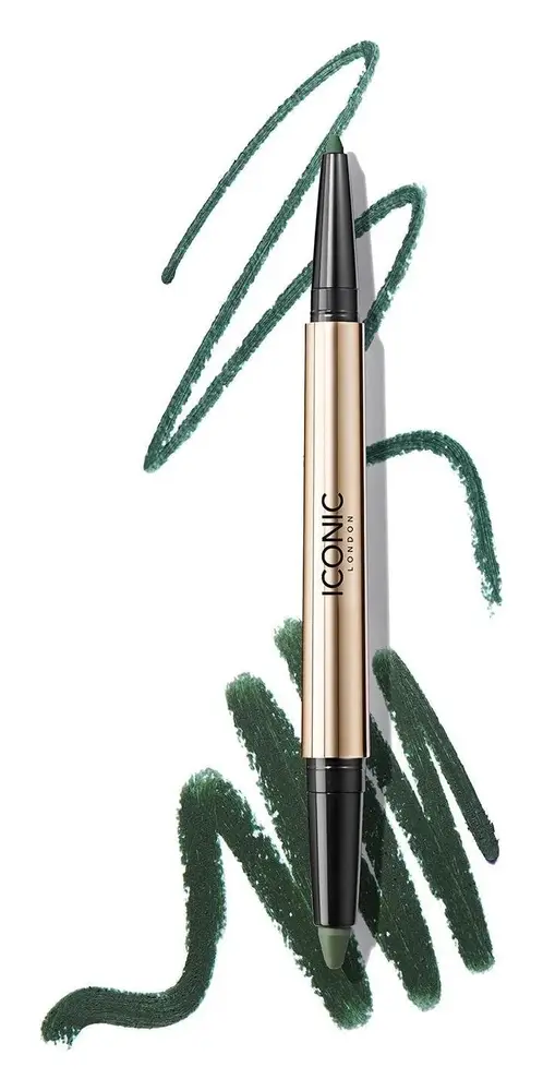 Iconic London Smokey Eye Duo Kajal Eyeliner Juniper Green