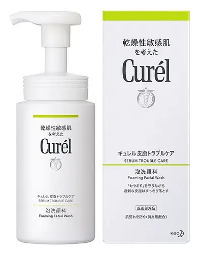 Curel Sebum Trouble Care Foaming Facial Wash