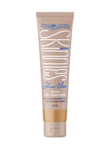 Skinnies Sheer Glow Tinted Gel Sunscreen SPF 50+ Medium